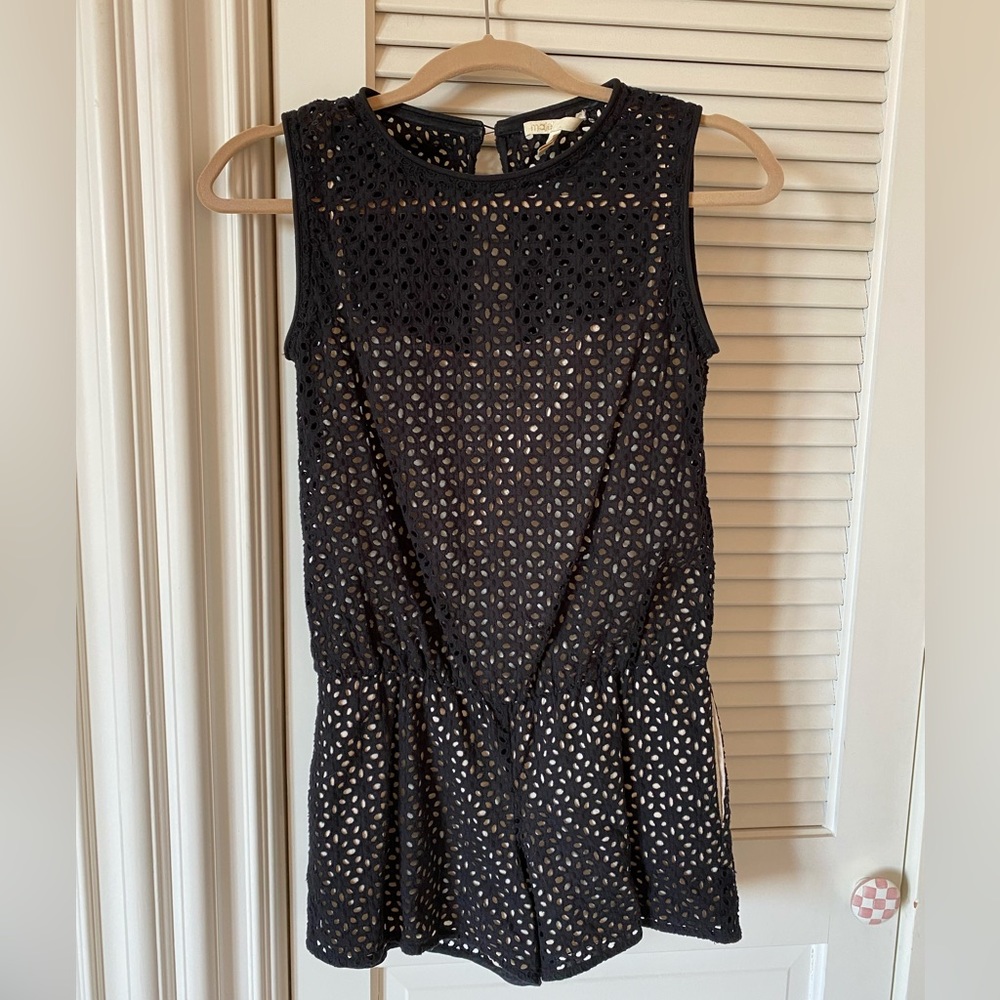 Maje Eyelet Romper - image 1